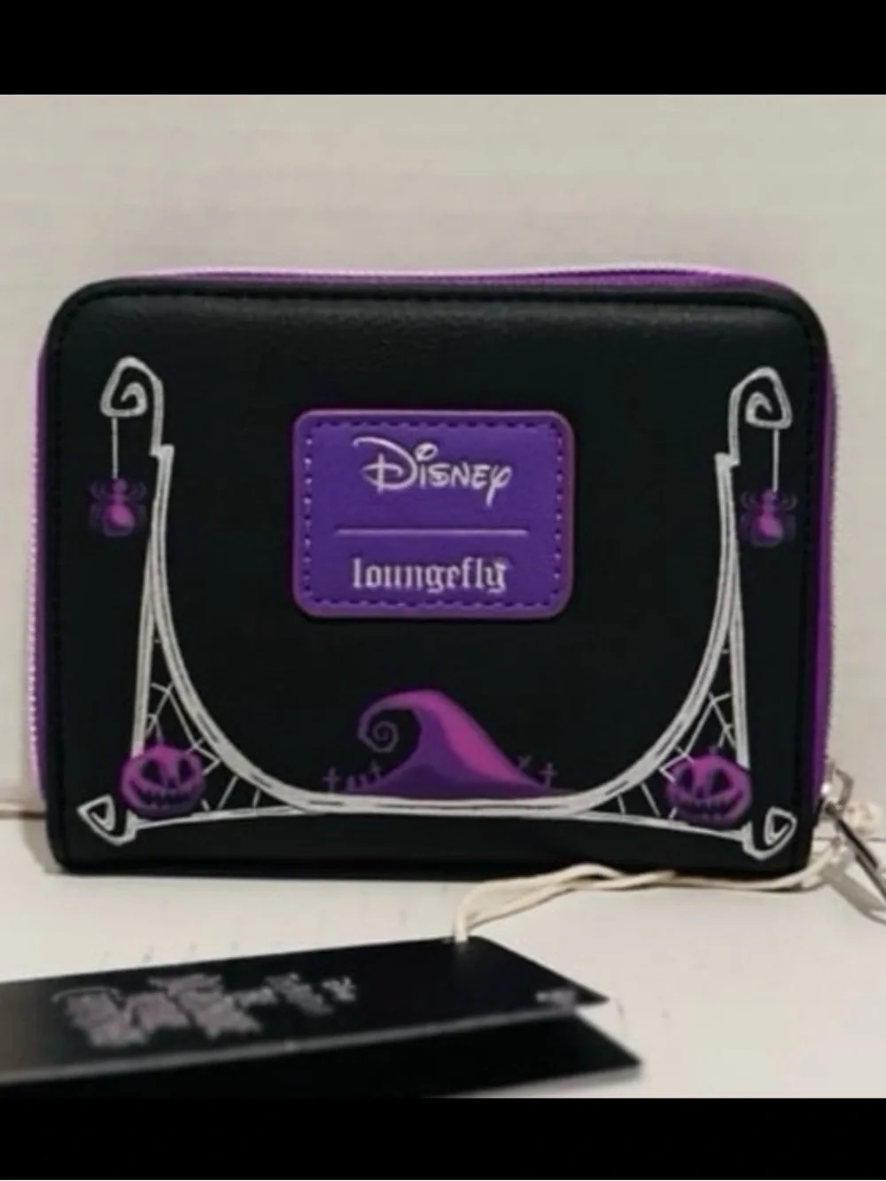Loungefly Disney NWT NBC Jack & Sally Pumpkin Frame Mini Backpack & Wallet